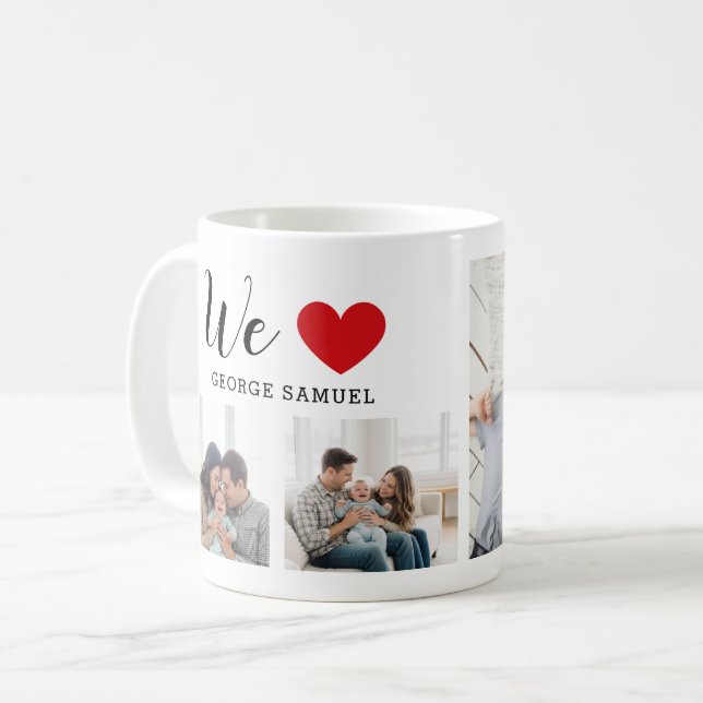 Caneca De Café Costume do Amor dos Pais (Frente Esquerda)