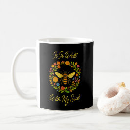 Caneca De Café Costume "Está Bem Com Minha Alma" Boho Honeybee