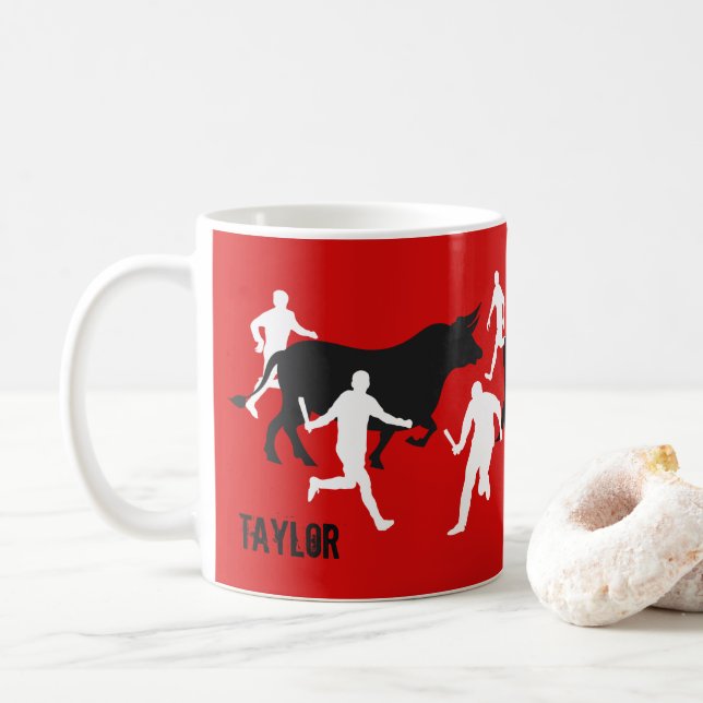 Caneca De Café Costume, San Fermin Pamplona, funcionamento de (Com Donut)