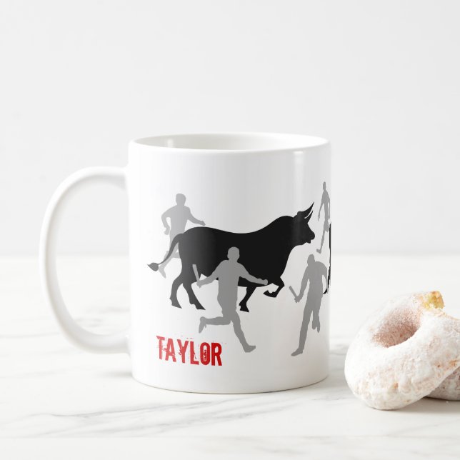 Caneca De Café Costume, San Fermin Pamplona, funcionamento do (Com Donut)
