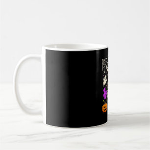 Caneca De Café Costura de Halloween Esqueleto Fantasma Assustador