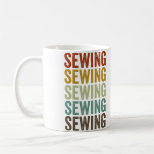 Caneca De Café Costura Quilting Quilter Retro