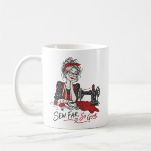 Caneca De Café Costurar Longe Tão Bom – Design de Costura Diverti