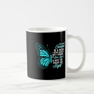 Caneca De Café Cota de Consciencialização do Cancro do Colo do Út