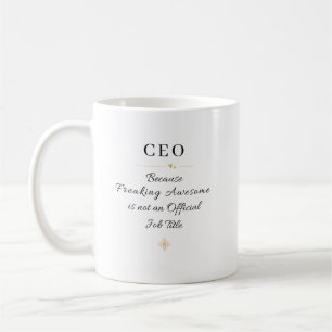 Caneca De Café Cota de Escritório do CEO