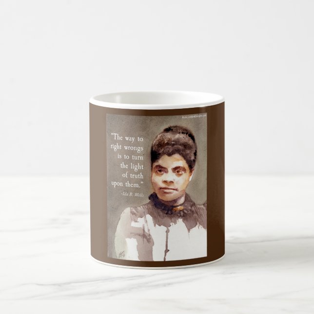Caneca De Café Cota de Ida B Wells e "Verdade" (Centro)