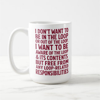 Caneca De Café Cota de Responsabilidades Gratuitas de Loop