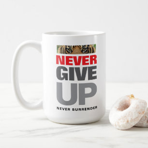 Caneca De Café Cota de Sucesso Nunca Desistir Nunca Renunciar