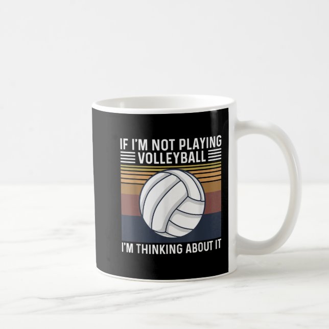 Caneca De Café Cota de Voleibol para Jogador de Voleibol (Direita)