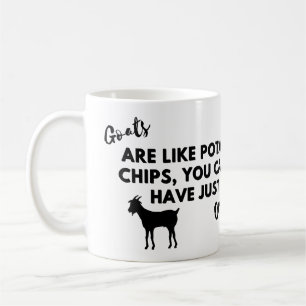 Caneca De Café Cota Engraçada: Caprinos são como Batatas