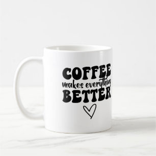 Caneca De Café Cota Engraçada Do Café - Torna Tudo Melhor