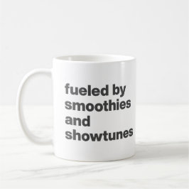 Caneca De Café Cota Engraçada para Smoothie e Showtunes Lovers