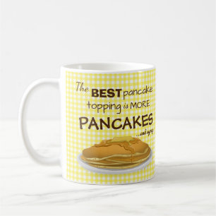 Caneca De Café Cota Engraçado Pancakes e Xarope