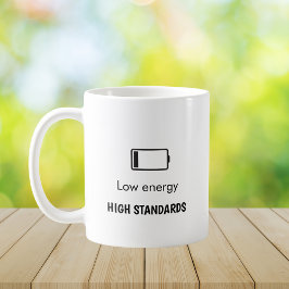 Caneca De Café Cota Minimalista de Baixa Energia e Altos Padrões