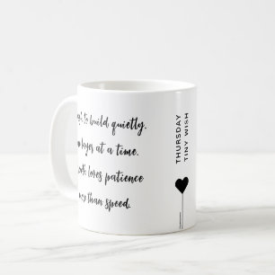 Caneca De Café Cota Motivativa Personalizada Quinta-feira