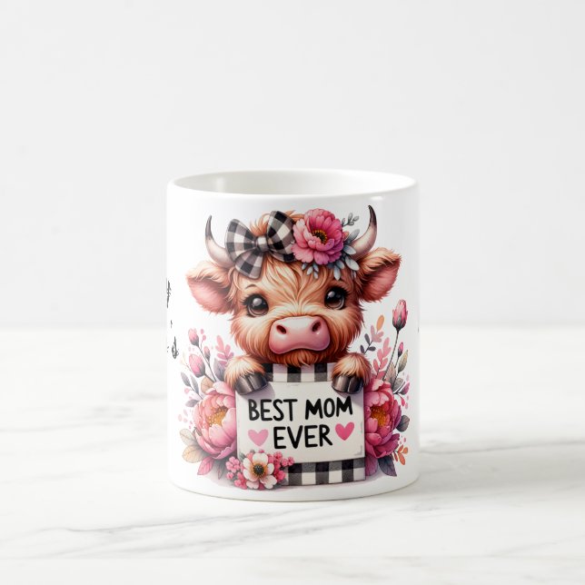 Caneca De Café Cota/Vaca de Dia de as mães Personalizado (Centro)
