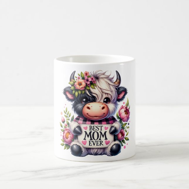 Caneca De Café Cota/Vaca do Dia de as mães (Centro)
