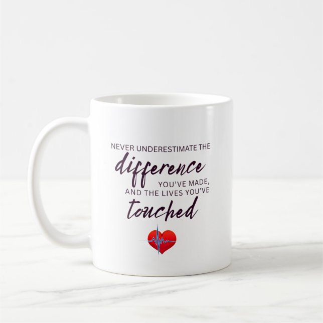 Caneca De Café Cotação de Apreciação de Enfermeiro Personalizado (Esquerda)