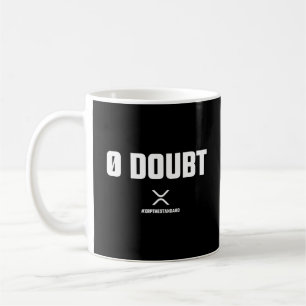 Caneca De Café Cotações de XRP Meme Crypto Criptomoeda 0 Dúvida