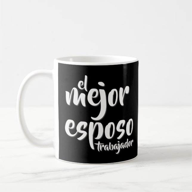 Caneca De Café Cotações em espanhol : El Mejor EsposoTrabajador (Esquerda)