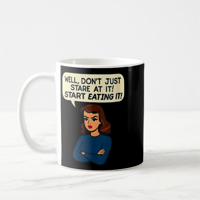 Caneca De Café Cotações engraçadas e sarcásticas para mulheres ad (Esquerda)
