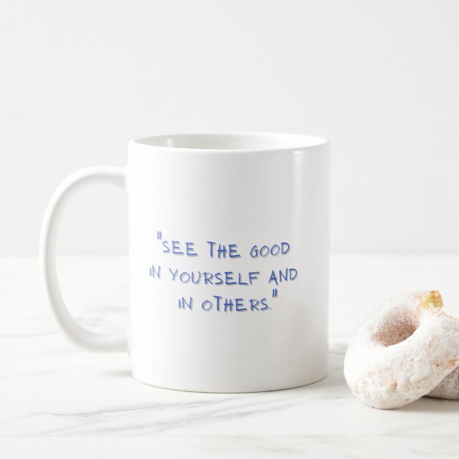 Caneca De Café Cotações Significativas (Com Donut)