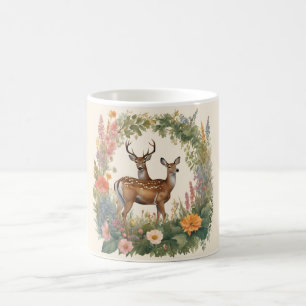 Caneca De Café Cottagecore Deer
