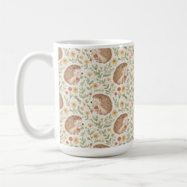 Caneca De Café Cottagecore Hedgehog (Esquerda)