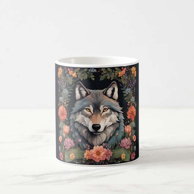 Caneca De Café Cottagecore Wolf (Centro)