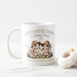 Caneca De Café Cottontail Farms Vintage Easter Bunnies