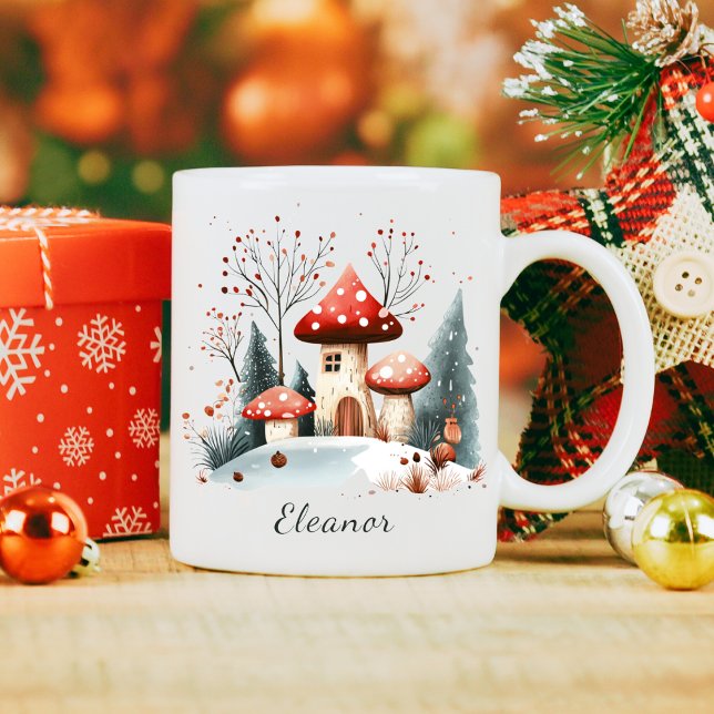 Caneca De Café Cótulo Aquático Pavial de inverno Personalizado (Criador carregado)