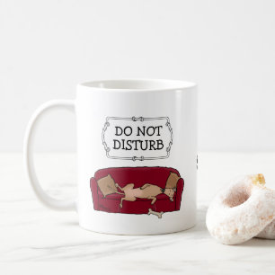 Caneca De Café Couch Greyhound (desfiladeiro) Cão preguiçoso do