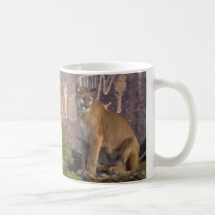 Caneca De Café Cougar e Pictografias