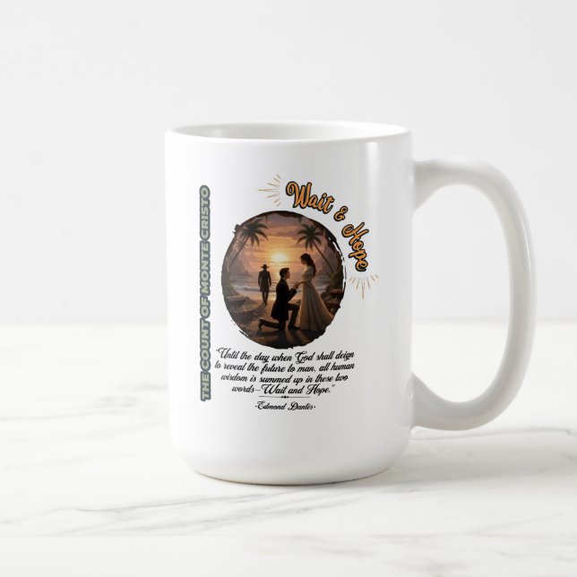 Caneca De Café Count of Monte Cristo Wait & Hope Sunset (Direita)