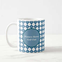 Caneca de Café Country Club com Padrão de Golfe Ar