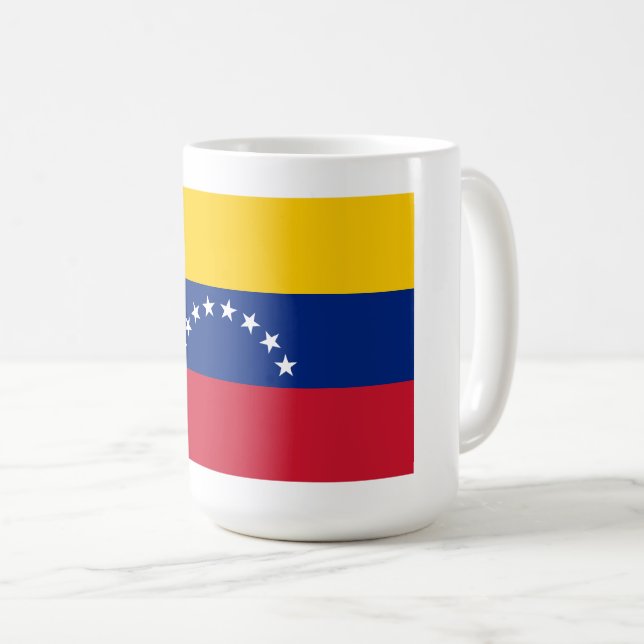Caneca De Café Country flag of Venezuela custom coffee mug (Frente Esquerda)
