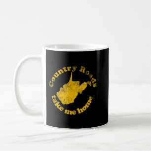 Caneca De Café Country Roads West Virginia Me Leve Para Casa