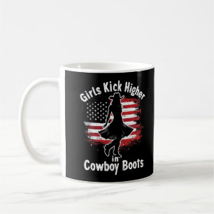 Caneca De Café Country Western Cowgirl Girls Ganha Mais alto Em B