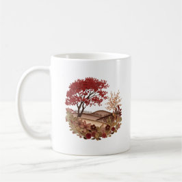 Caneca De Café Countryside in the Autumn Quilling effect design
