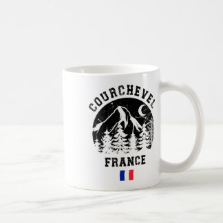 Caneca De Café Courchevel França Alps Ski Resort Alpino Skiing Fr