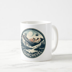 Caneca De Café Courchevel ski resort em francês alps gifts Sti