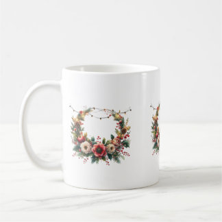 Caneca De Café couronne de fleurs