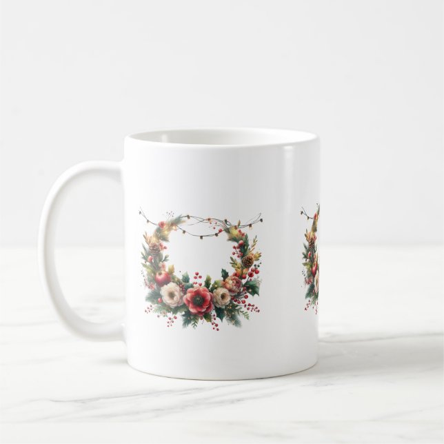 Caneca De Café couronne de fleurs  (Esquerda)