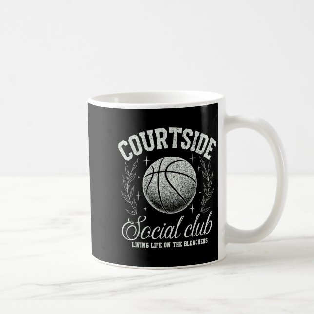 Caneca De Café Courtside Social Club Basketball Bleachers Life Qu (Direita)