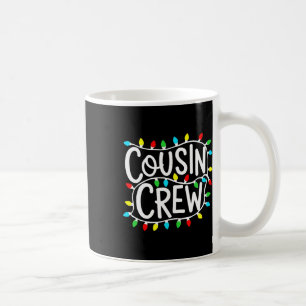 Caneca De Café Cousin Crew Natal Xmas Luzes Matrizes Familiares