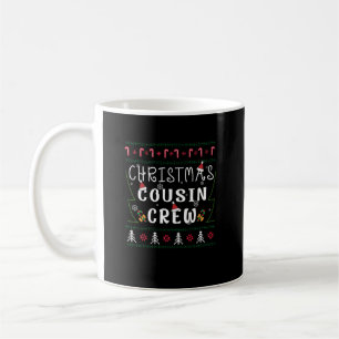 Caneca De Café Cousin Crew Pajamas Matando Natal Cousin Gift