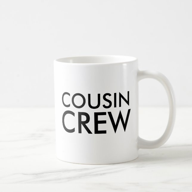 Caneca De Café Cousin Crew | Presente da família primo correspond (Direita)