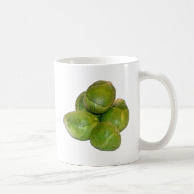 Caneca De Café Couve-flor de Bruxelas (Direita)