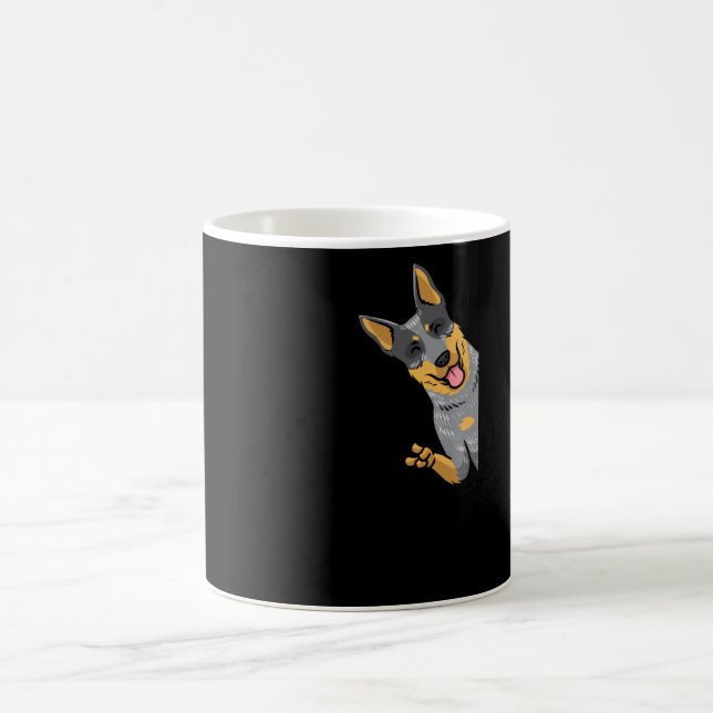 Caneca De Café Coveiro australiano Heeler (Centro)