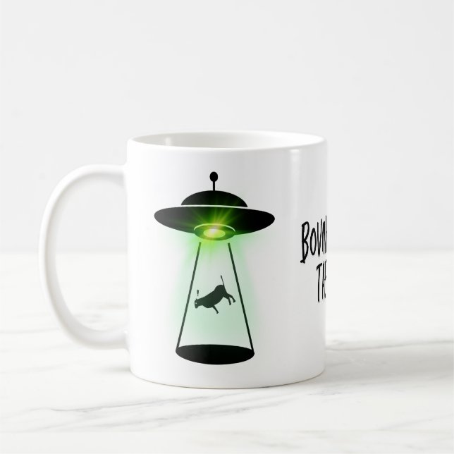Caneca De Café Cow Abduction (Esquerda)